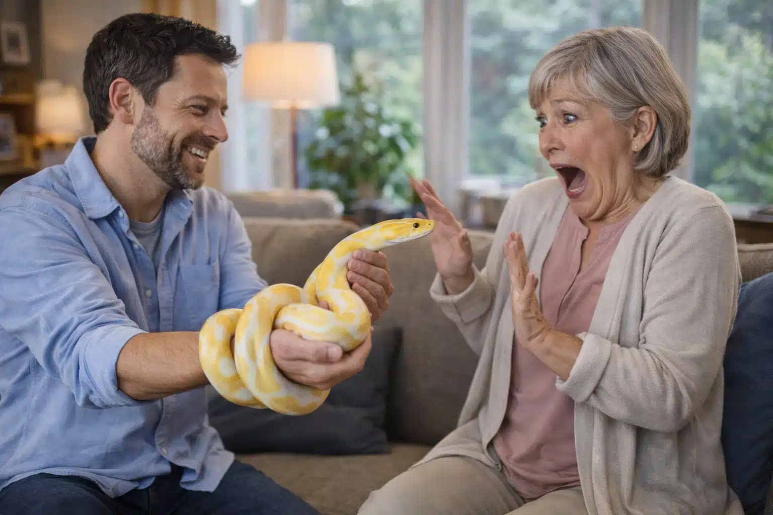 blague cadeau serpent