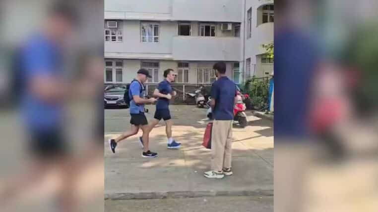 Emmanuel Macron aperçu dans les rues de Mumbai