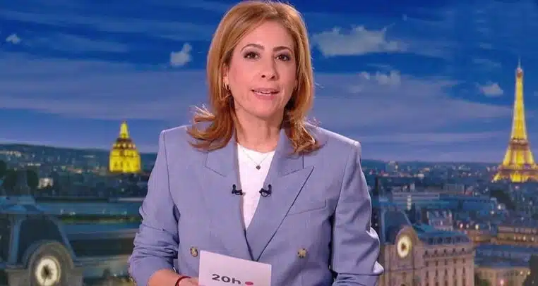 Captures d'écran - Léa Salamé présente son premier journal de 20 heures sur France 2