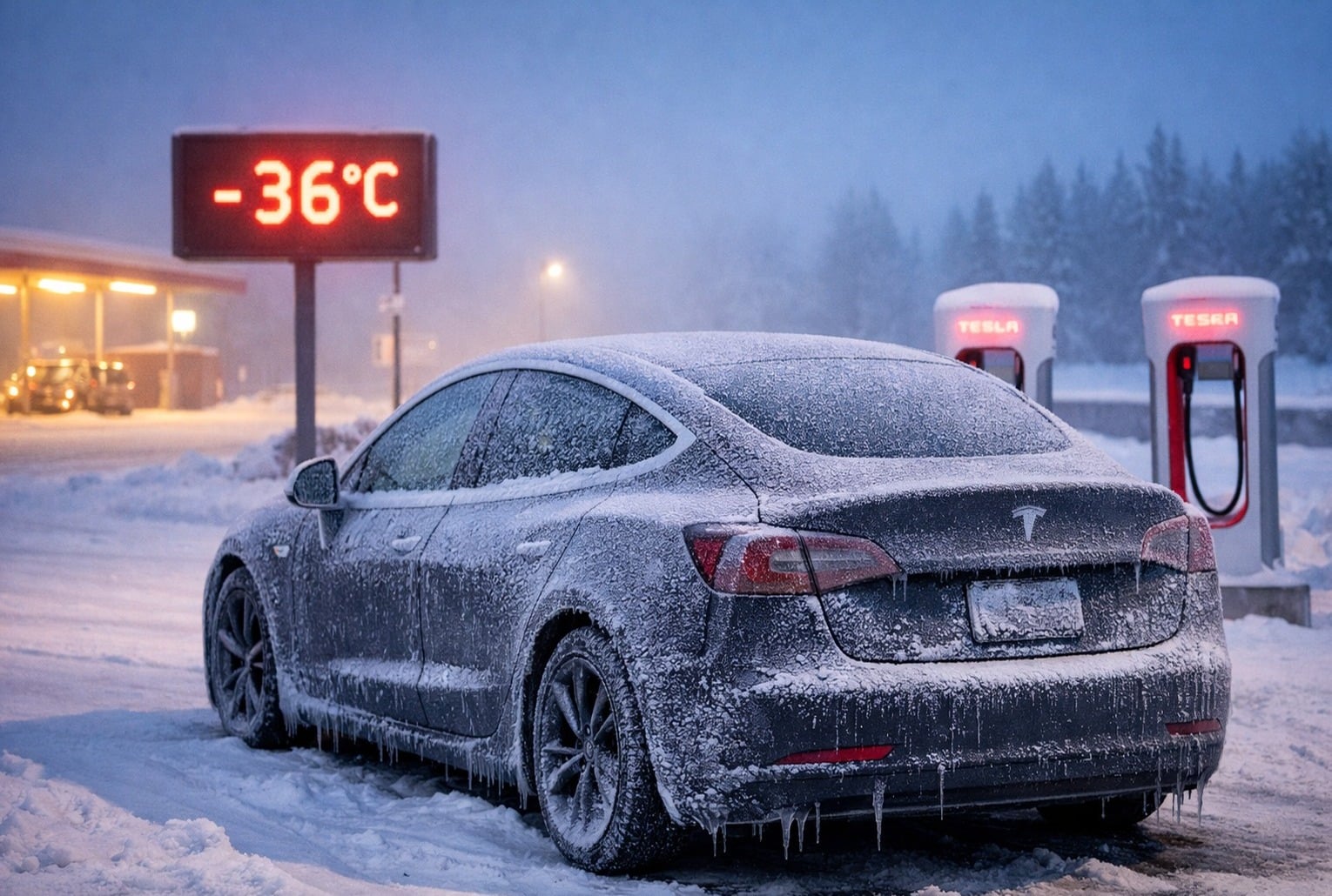 Tesla Model 3 par grand froid à -36°C, un test extrême pour la batterie
