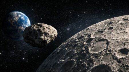 Asteroide Percute Lune