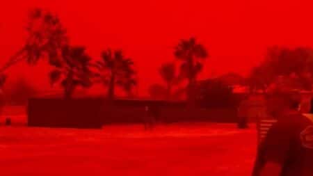 Australie Ciel Rouge