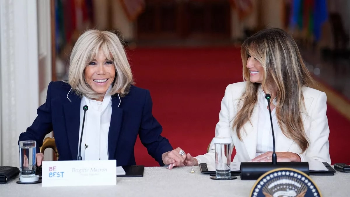 Brigitte Macron Melania Trump