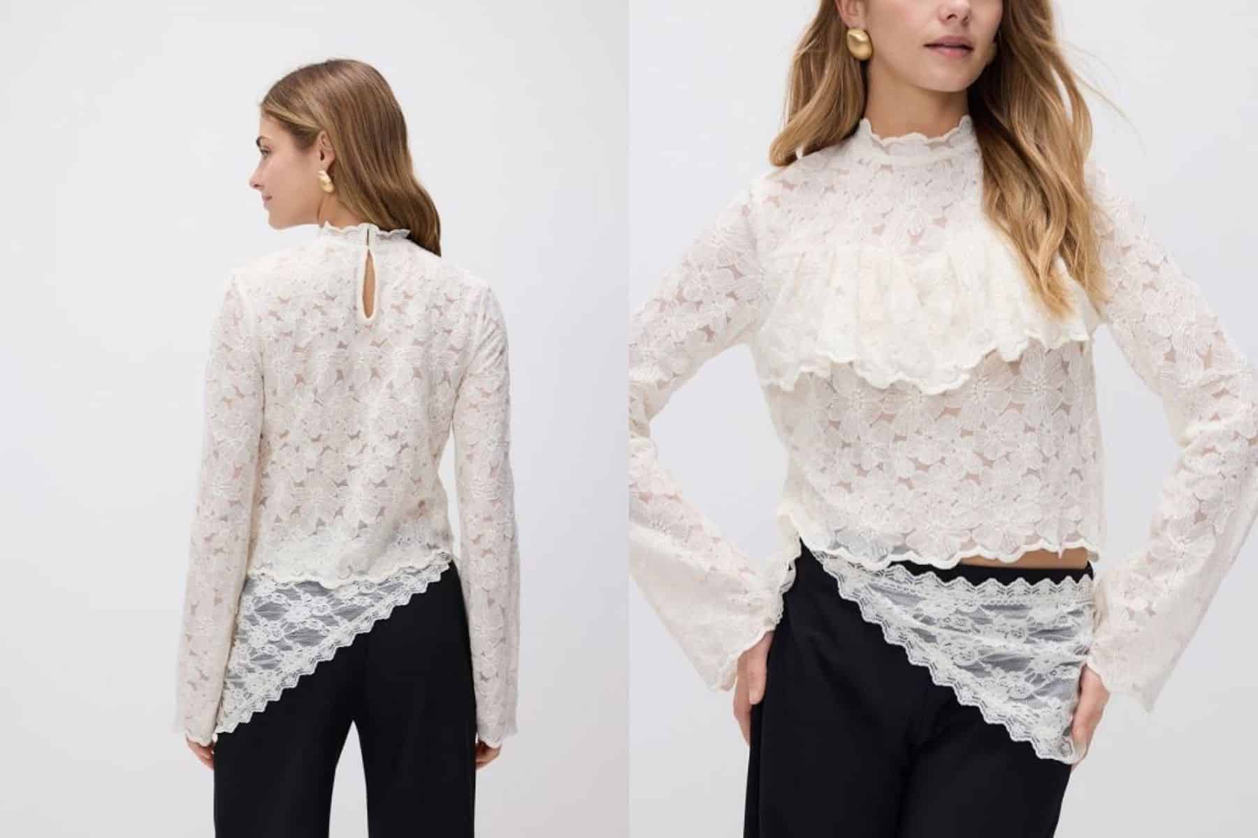 Chemisier en dentelle
