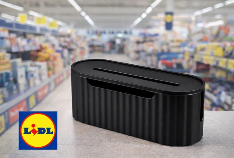 Boîte à câbles Lidl dans un univers de rangement intérieur moderne