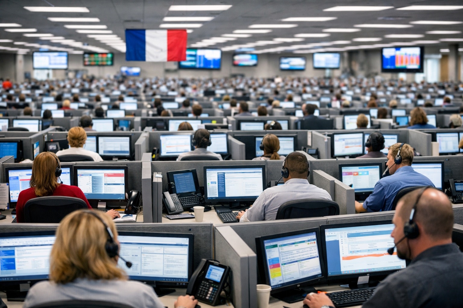 Call center français lié au démarchage téléphonique