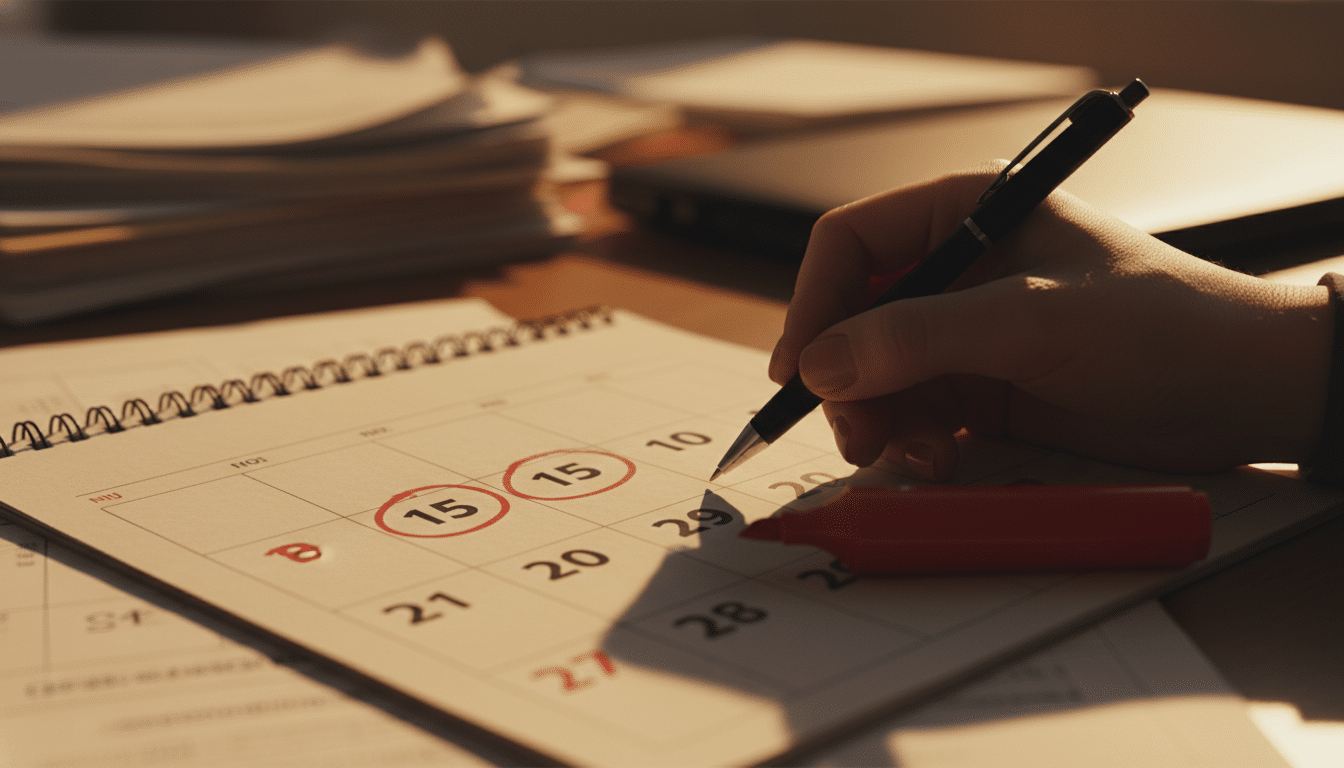 Calendrier avec dates clés de la billetterie Céline Dion