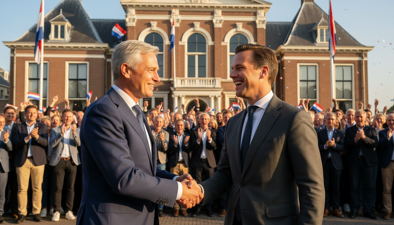 Cérémonie de mariage aux Pays-Bas le 1er avril 2001