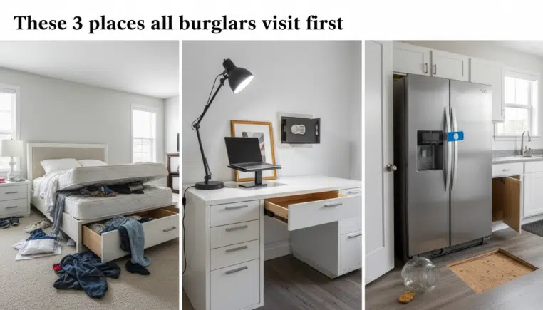 Ces 3 endroits que tous les cambrioleurs visitent en premier