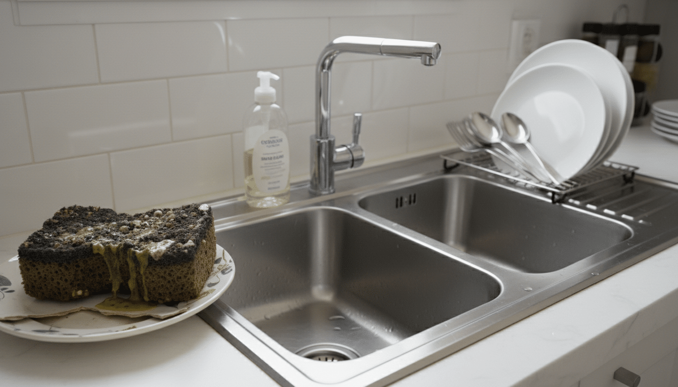 Cette brosse va révolutionner votre façon de faire la vaisselle (et c'est plus hygiénique que l'éponge)