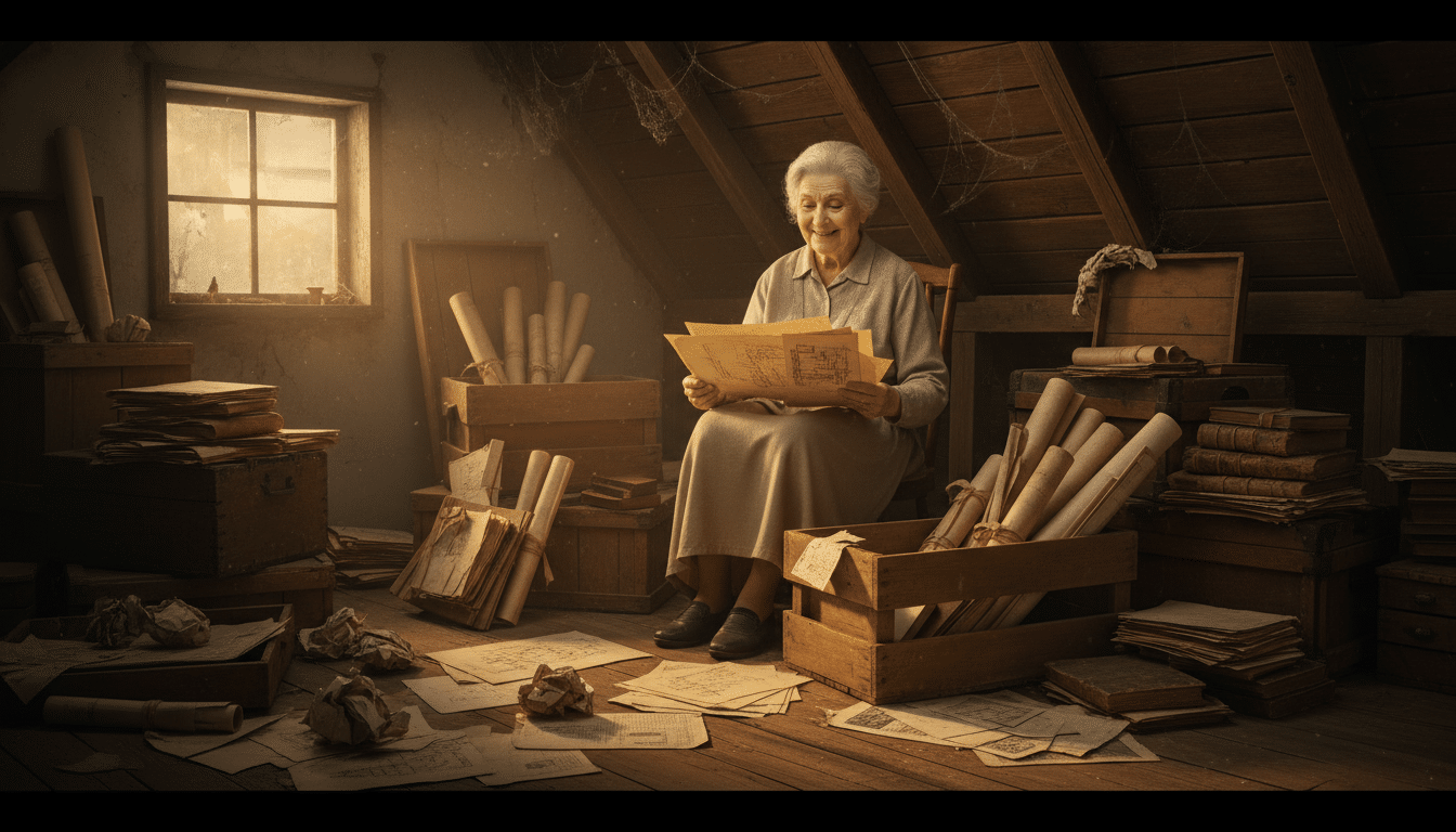 Cette grand-mère range son grenier et découvre un trésor signé par le plus célèbre peintre du monde