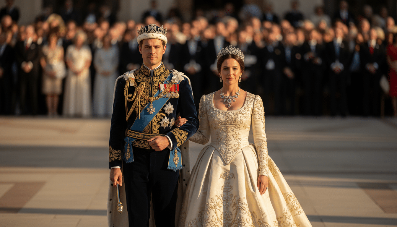 William et Kate en tenue officielle lors d'une cérémonie