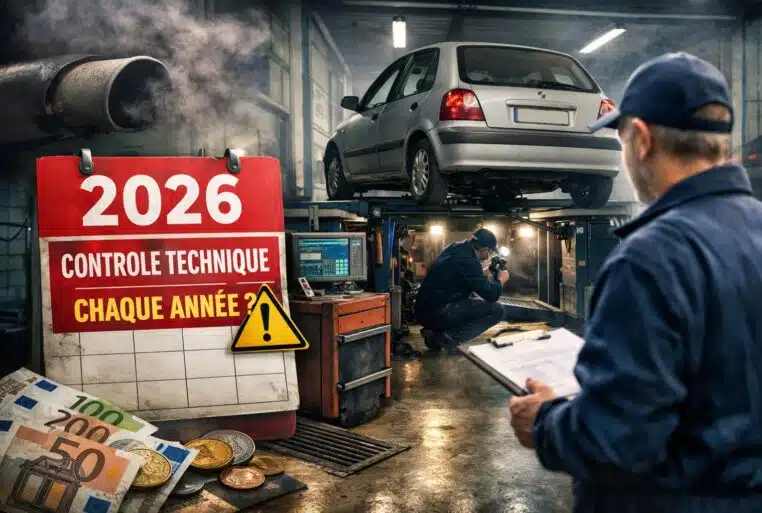 contrôle technique 2026 dans un centre automobile français