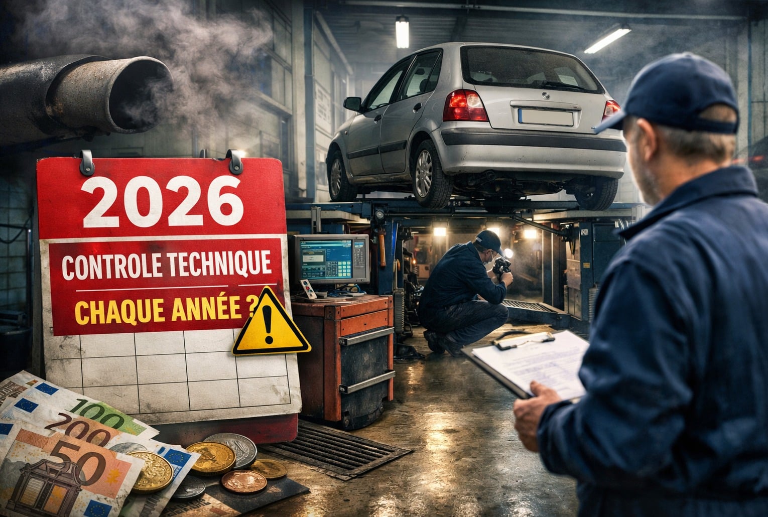 contrôle technique 2026 dans un centre automobile français