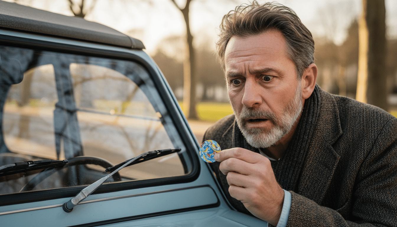 Contrôle technique : cette vignette sur votre pare-brise ne sert à rien, mais l'oublier peut vous coûter 450 €