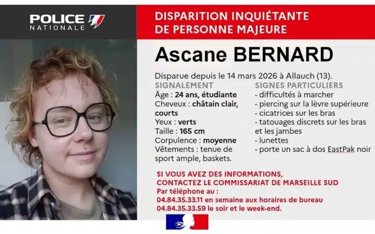 disparition inquietante d'une adolescenteee