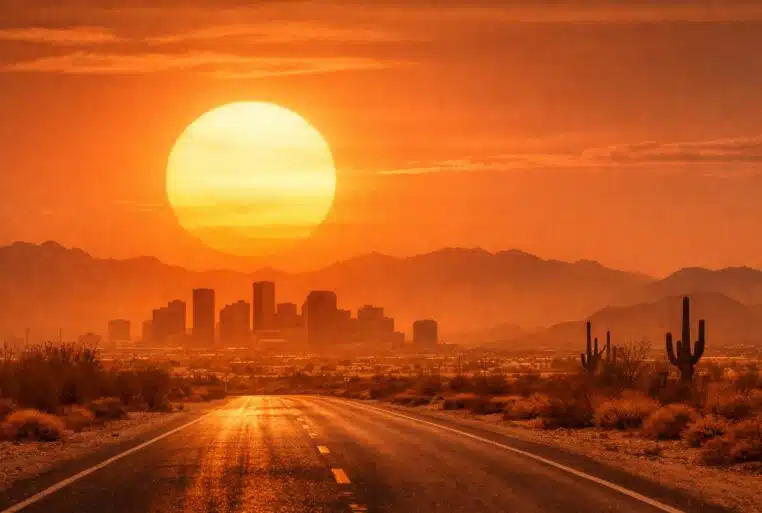 Dôme de chaleur sur le sud-ouest des États-Unis au printemps 2026