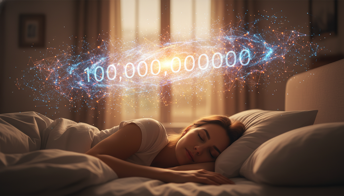 Editorial press photograph illustrating: 100 milliards : le chiffre dingue que ton cerveau fait chaq