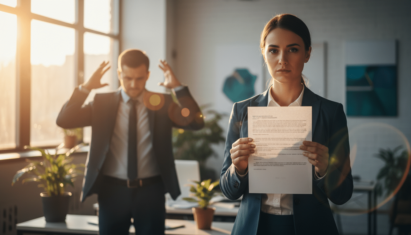 Editorial press photograph illustrating: Votre patron n'a PAS le droit de vous imposer ça — et la lo