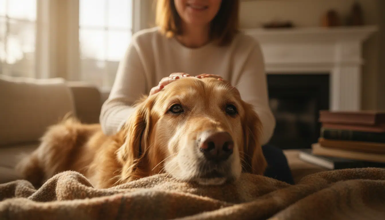 Enfermé 9 ans dans une usine à chiots, ce Golden Retriever sénior remercie sa famille chaque jour de l'avoir sauvé