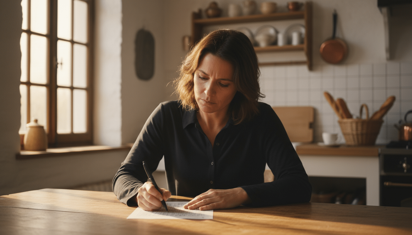 Femme remplissant une grille EuroMillions