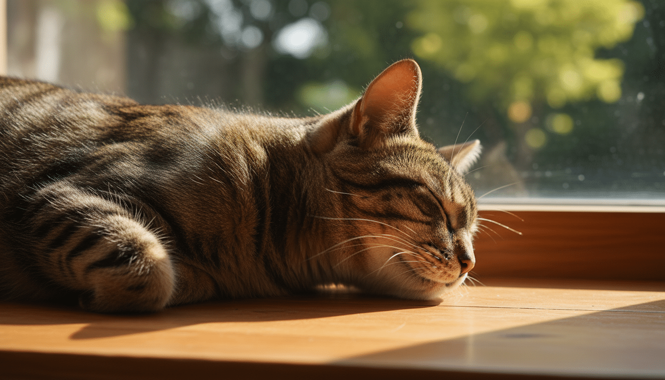 Gros plan sur la gorge d'un chat qui ronronne