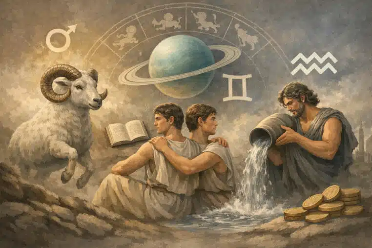 Les signes astrologiques les plus chanceux d’avril 2026 dans une composition sobre et éditoriale