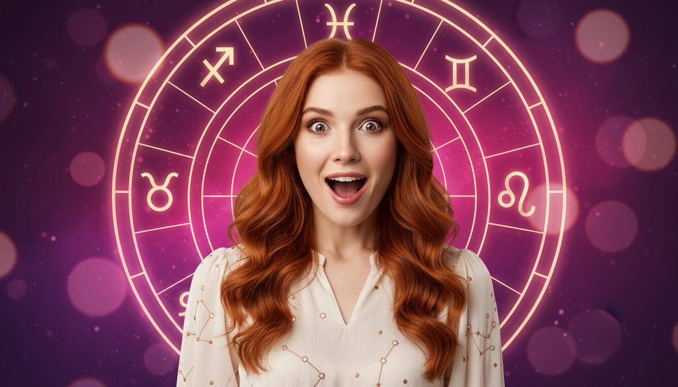 Horoscope du 31 mars 2026 - femme entourée d'énergie cosmique dorée et violette