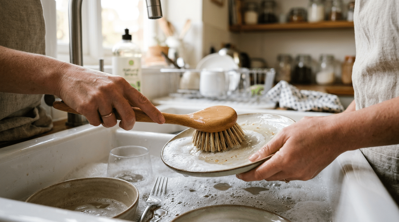 Illustration - brosse vaisselle hygiénique
