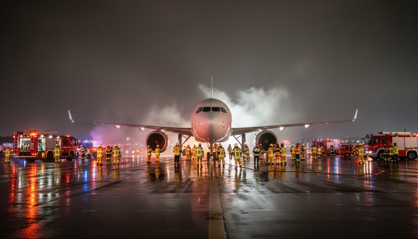 Illustration - collision avion LaGuardia New York