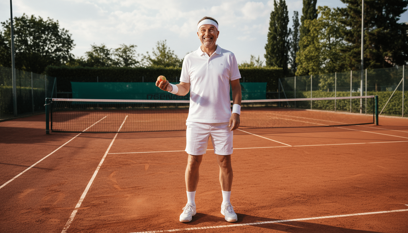 Illustration - Cyril Hanouna triche tennis