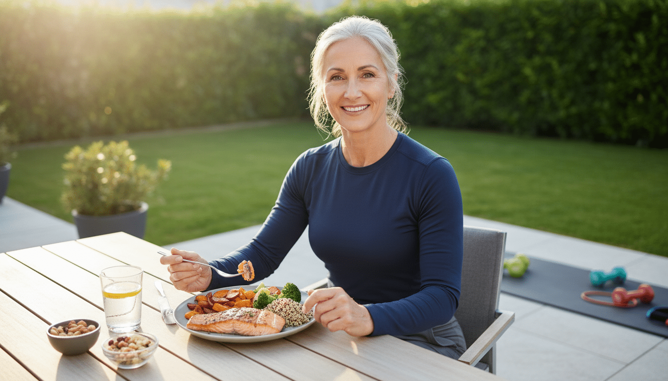 Illustration - dîner protéiné après 50 ans