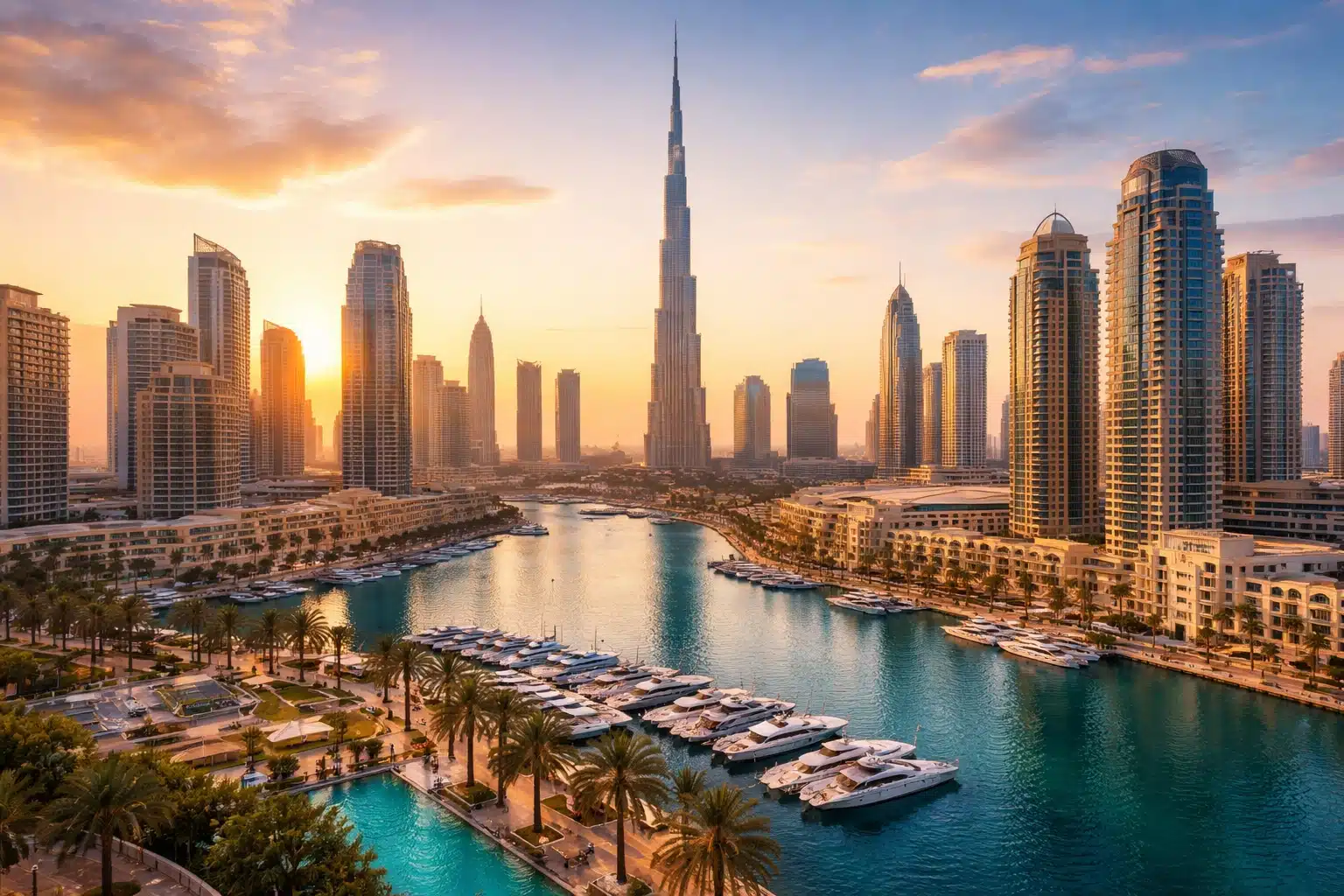 Dubaï, décor urbain sobre.