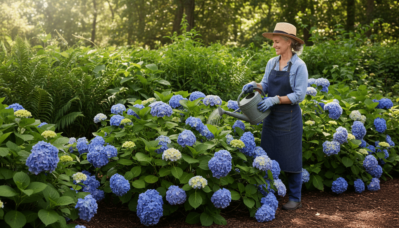 Illustration - emplacement hortensias