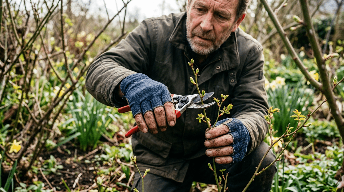 Illustration - faux printemps jardinage