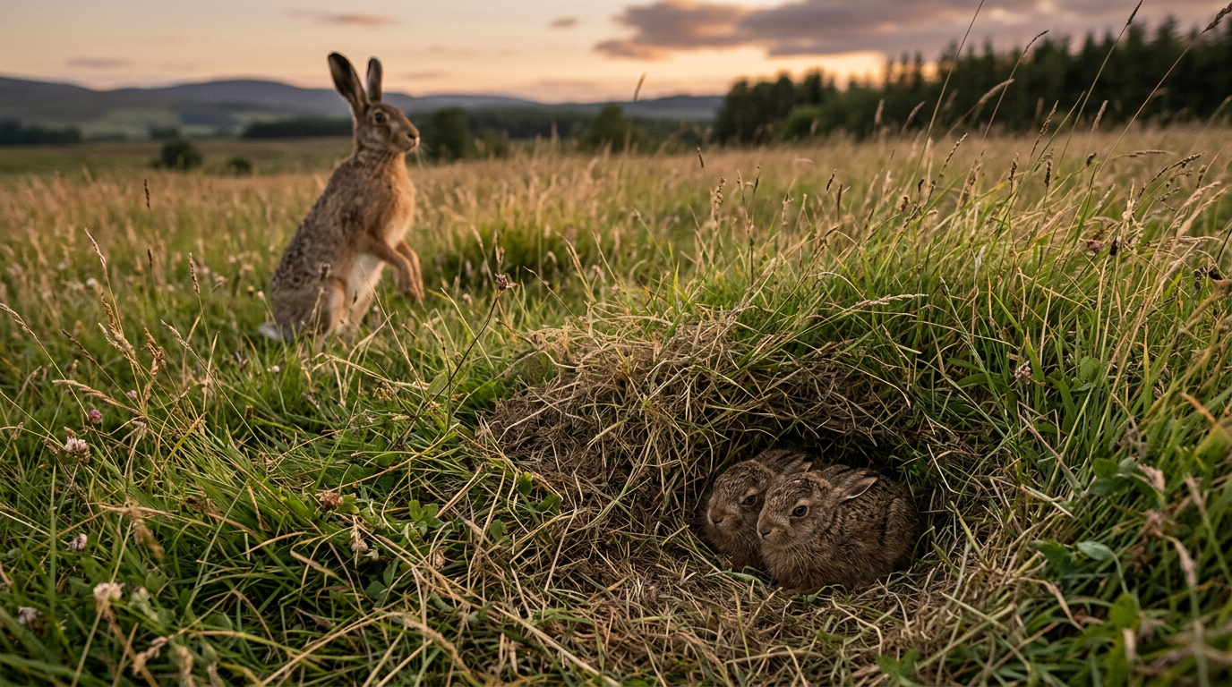 Illustration - femelle du lièvre