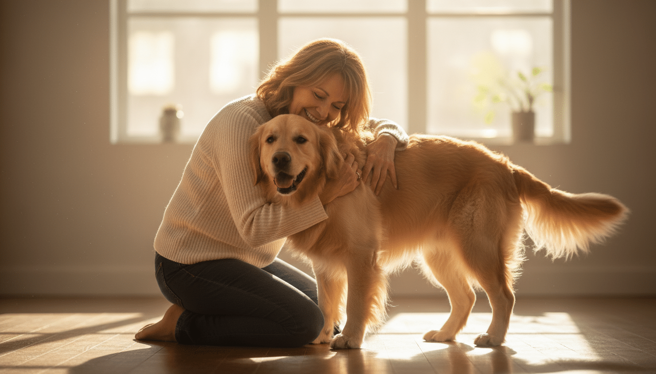 Illustration - Golden Retriever sauvé usine à chiots