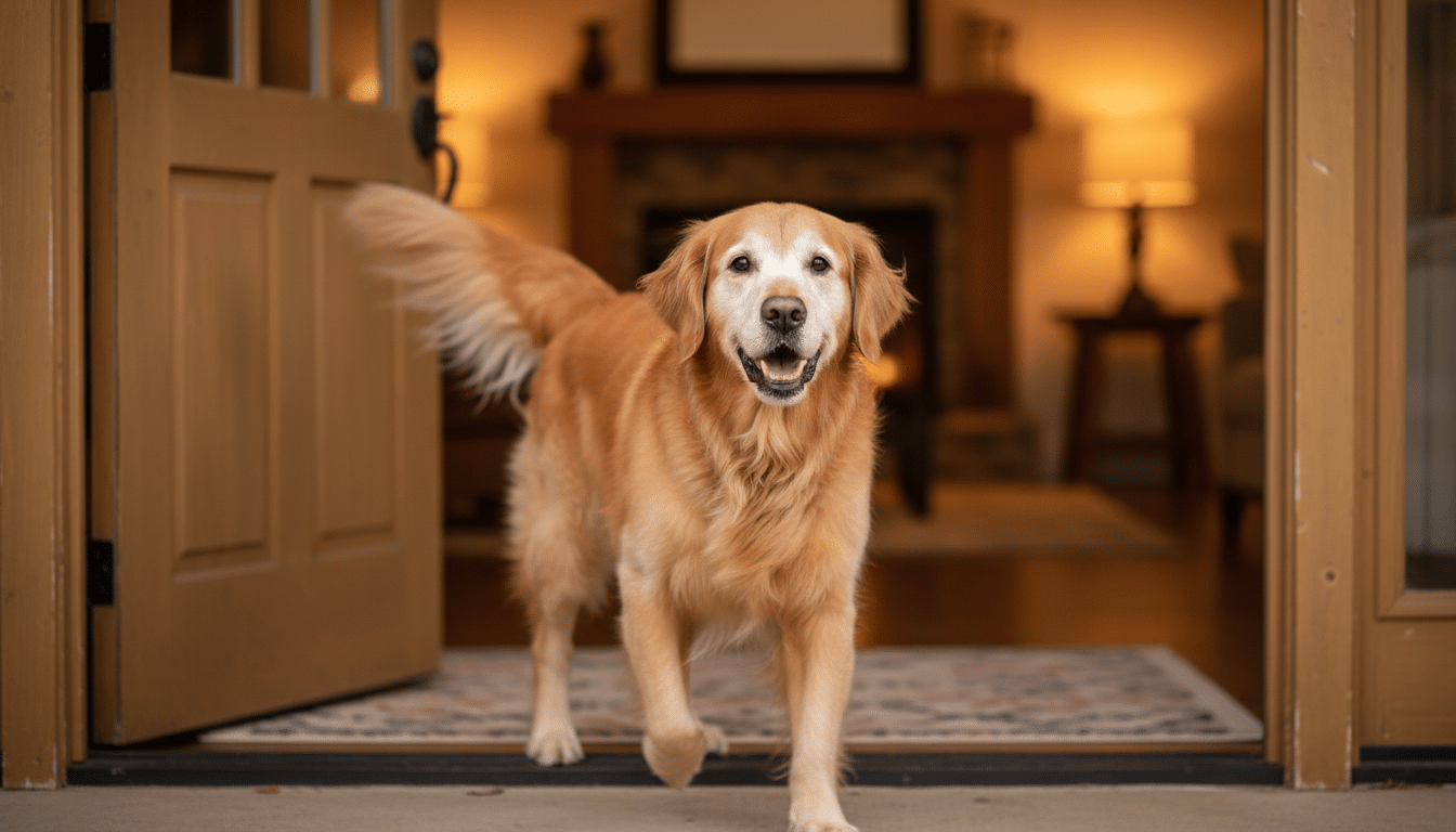 Illustration - Golden Retriever sauvé usine à chiots
