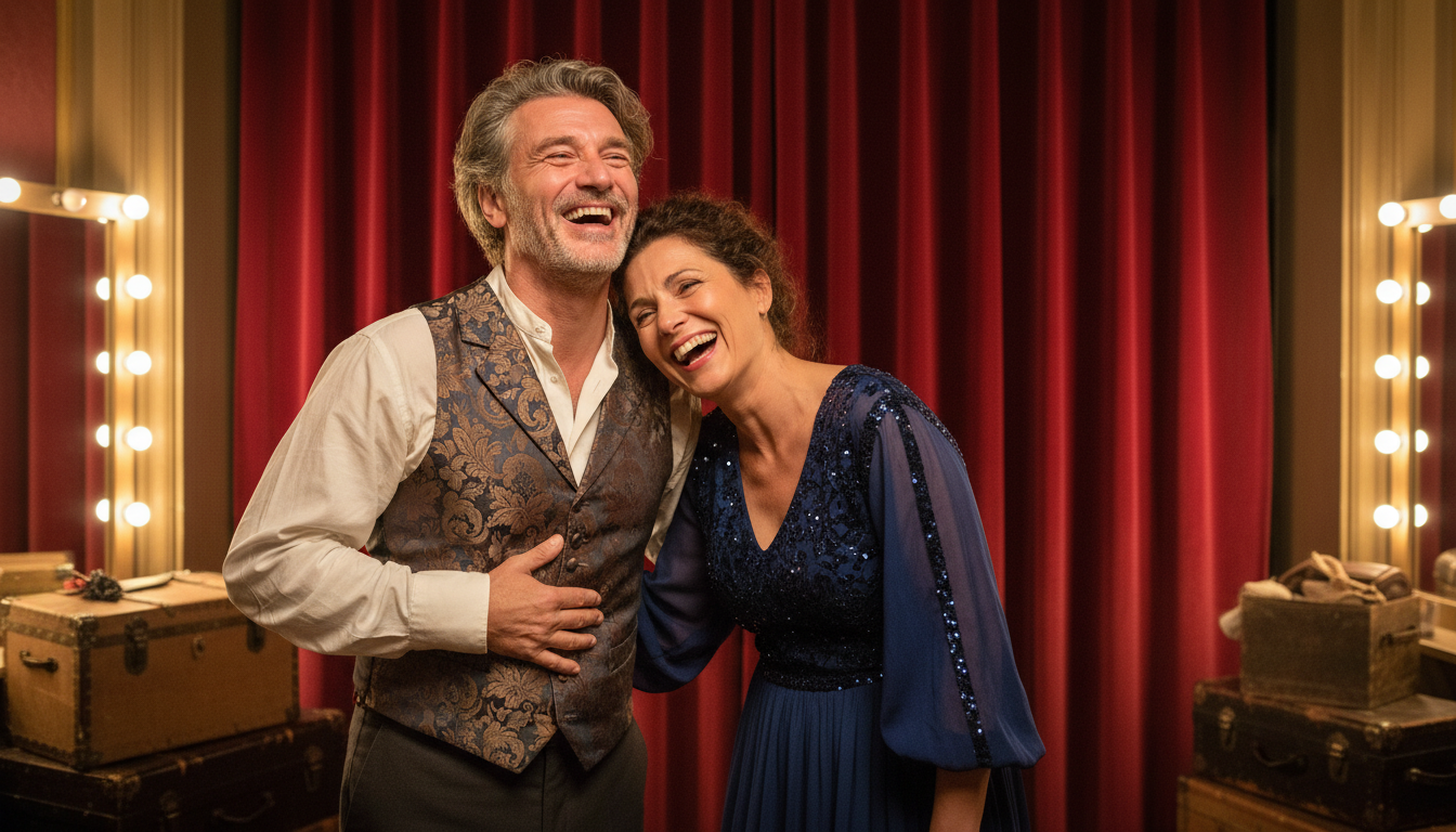 Illustration - Michèle Laroque Pierre Palmade