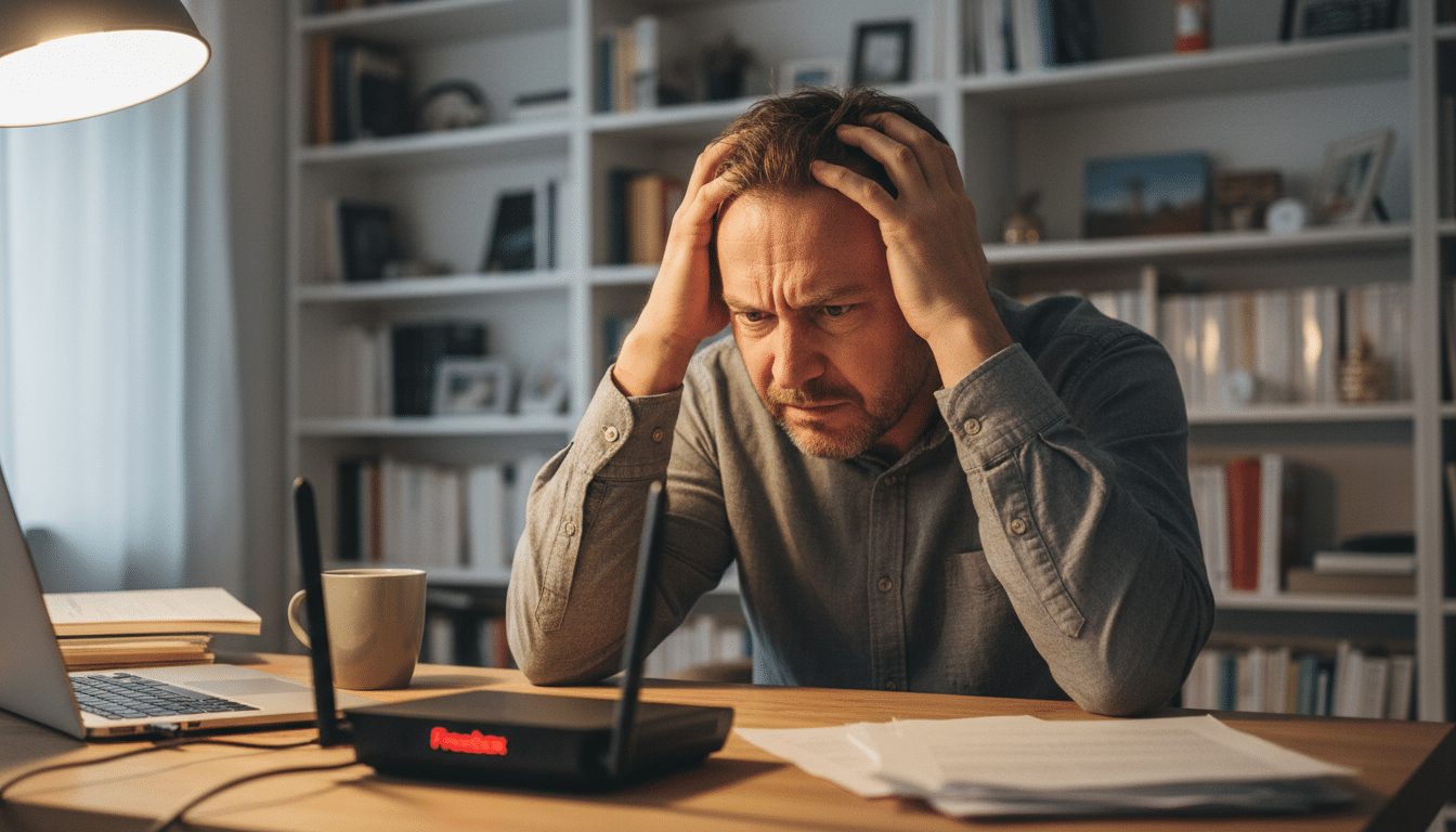 Illustration - panne Free Freebox