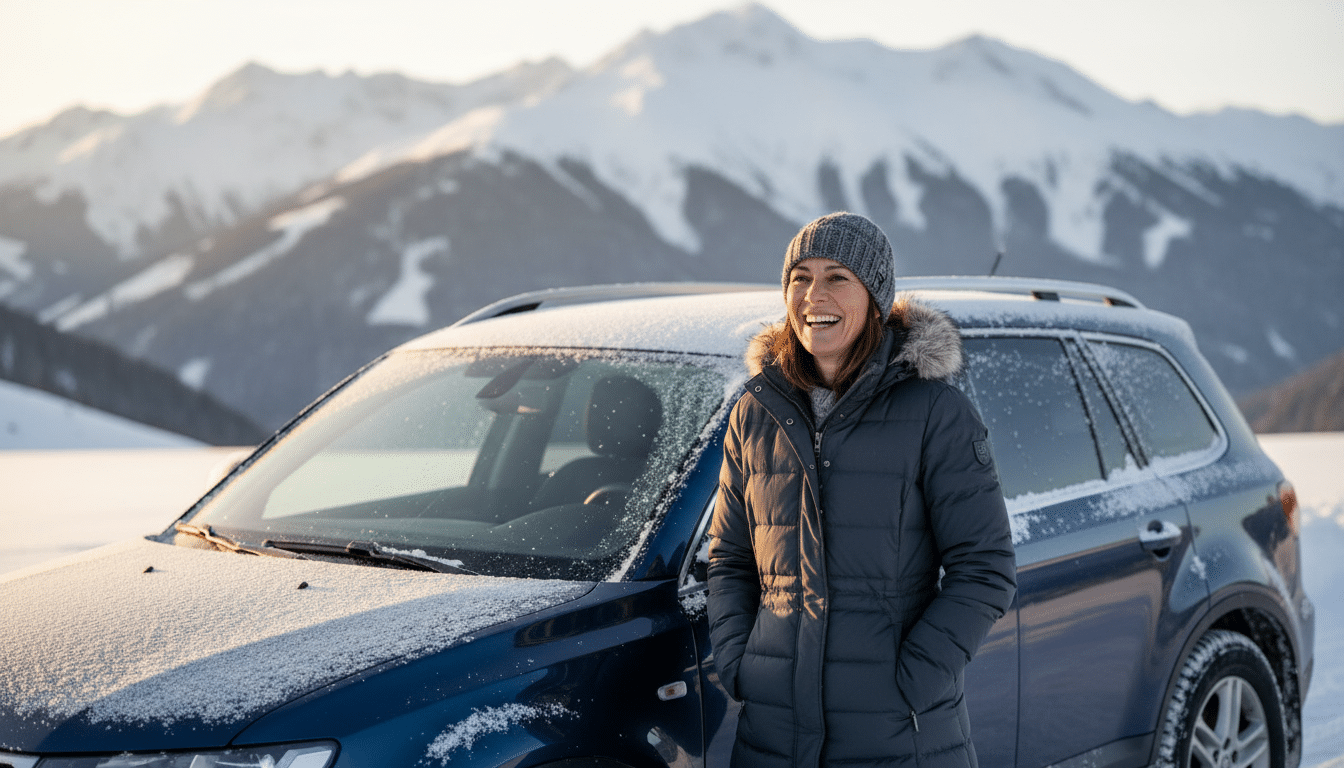 Illustration - pneus à clous rétractables