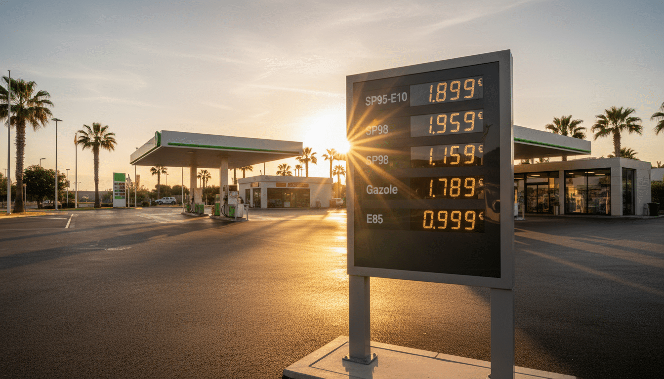 Illustration - prix carburant baisse