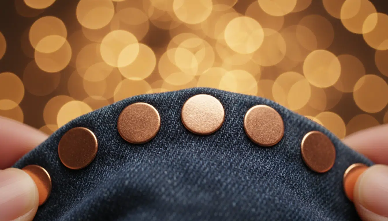 Illustration - rivets en cuivre jeans