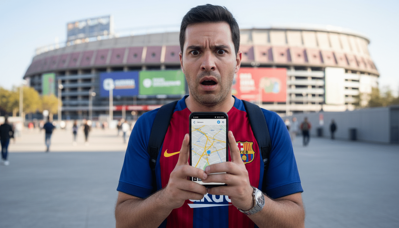 Illustration - supporter Barcelone erreur stade