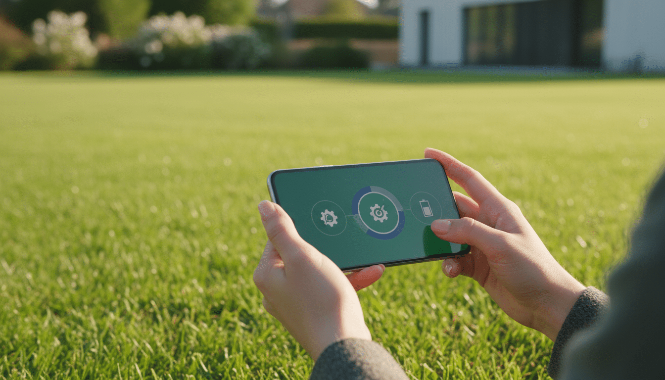 Illustration - tondeuse robot Parkside Lidl