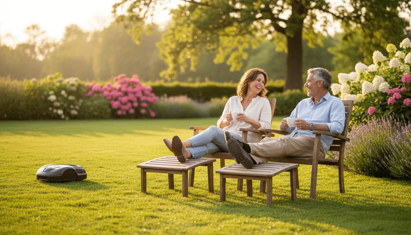 Illustration - tondeuse robot Parkside Lidl