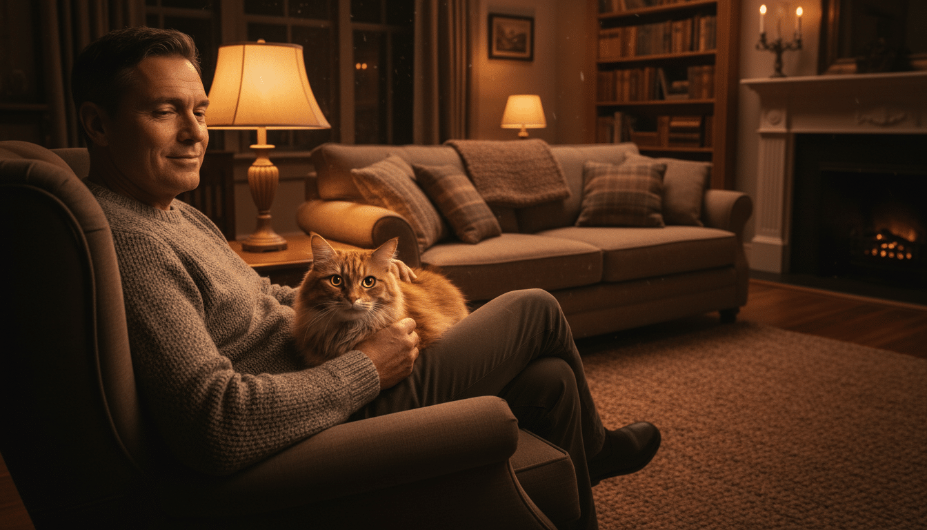 Illustration - yeux des chats dans le noir