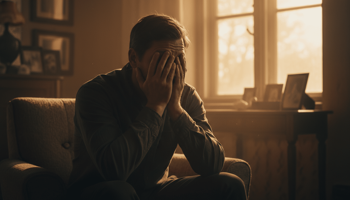 Père en deuil effondré après une découverte traumatisante