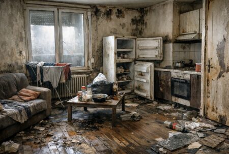 Image d’illustration d’un appartement fortement dégradé après une location, en lien avec l’affaire Solibail à Cormeilles-en-Parisis