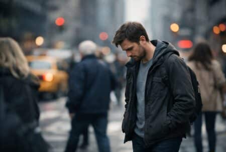 Marcher en regardant le sol dans l’espace public peut traduire une forme d’introspection selon la psychologie